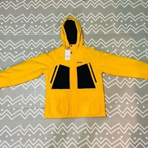 Rare Sample Zara yellow dnwr tactical down snow jacket coat
